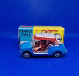 Fiat Ghia 600 Jolly, Corgi Toys n. 240 originale 1963, azzurro scuro, scatola - Foto 1 di 8