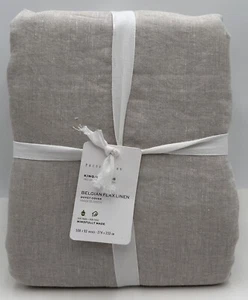 Pottery Barn Belgian Flax Linen KING Duvet Cover ~ Flax Natural - Picture 1 of 2