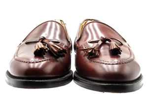 Men's Polo Ralph Lauren Marlow Brown Shell Cordovan Tasseled Loafers Size 11 D - Picture 1 of 10