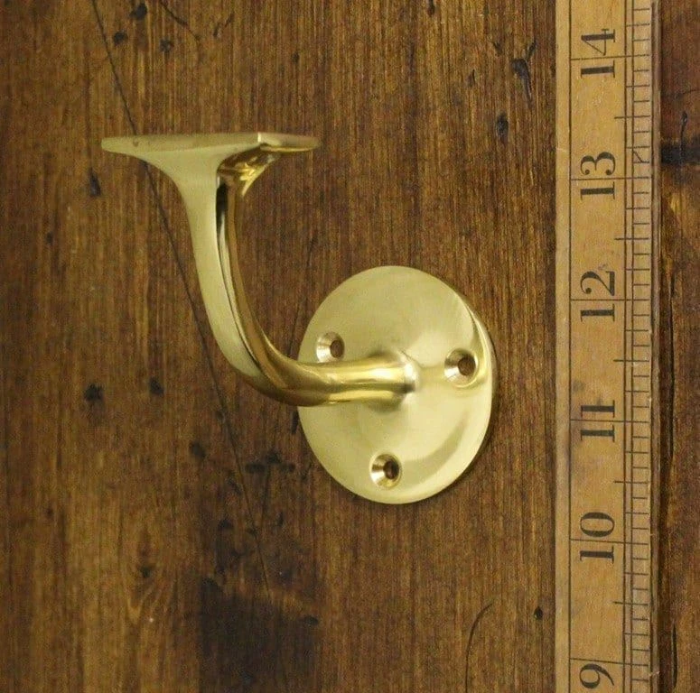 Traditional Solid Brass Victorian Hand Rail Bracket - Image 1 of 1