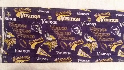 Minnesota Vikings Cotton Fabric 18x44 inches,1/2 yard-Sewing, Quilting, Masks - Image 1 of 4
