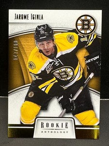 Jarome Iginla 2013-14 Panini Rookie Anthology Gold #7 Serial #d /100 Bruins HOF