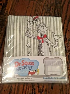 Dr. Seuss NURSERY THE CAT IN THE HAT COMES BACK Window Valance 60” X 15” NEW - Picture 1 of 3