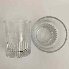 CROWN ROYAL Vintage Set of 2 Etched & Embossed Logo Whiskey Lowball Glasses