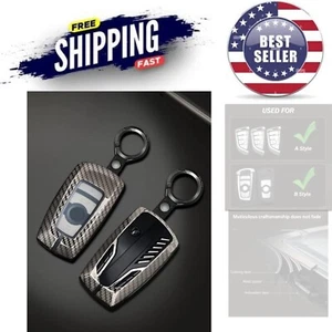 Durable Carbon Fiber Key Case for BMW X1/X2/X3/X4/X5/X6 - Full Key Protection - Picture 1 of 8