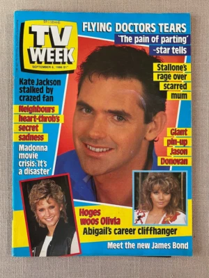 Vintage television - "Australian TV Week" Sep 86 Charlie's Angels Rolling Stones - Image 1 of 4