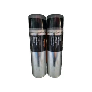 FORD SHADOW BLACK PEARLESCENT SPRAY PAINT 300ML HALFORDS CANS x2 - Picture 1 of 2