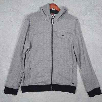 TONY HAWK Sudadera con Capucha Hombres XL Camisa Manga Larga Cremallera Completa Chaqueta Sudadera Gris Negro Foto 1 de 4