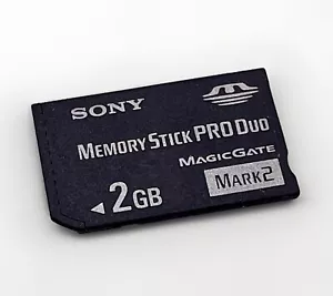 2 GB Sony Memory Stick Pro Duo Memory Card: PSP, Digital Cameras, Camcorders, TV - Picture 1 of 2