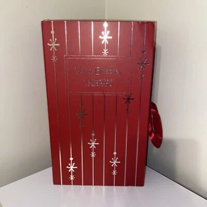12 Vera Bradley Christmas Ornament Advent Calendar Snow Globes Gift Box FreeShip - Picture 1 of 7