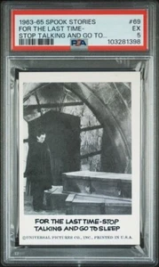 1963-65 Spook Stories FOR LAST TIME STOP TALKING GO TO SLEEP 69 Low Pop PSA 5 - Bild 1 von 2