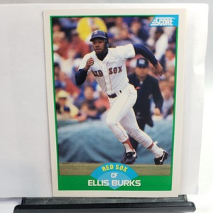 1989 Score Baseball Card #9 Ellis Burks RED SOX 
