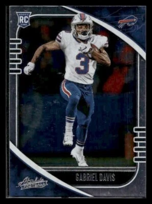 2020 Panini Absolute #136 Gabriel Davis Rookie Buffalo Bills - Image 1 of 2