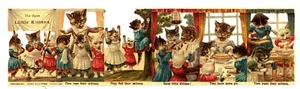 Three Kittens children's story Tuck paper die cut scrap from Gigantic relief 631 - Picture 1 of 2