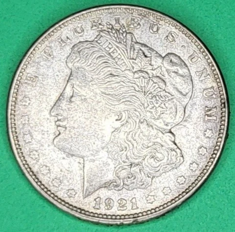 Toned Morgan Silver Dollar 1921-D Strong Strike VIDEO Nice Looking Coin Cover