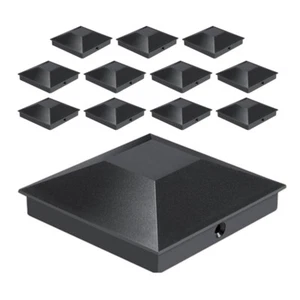 12 Pcs Fence Post Caps Plastic Deck Post Caps With Screws Mailbox Lamp Post - Picture 1 of 12