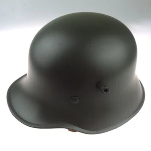 WWII WWI German Elite M18 M16 M1916 Steel Helmet Dark Green - Picture 1 of 4