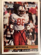 1992 Courtside Draft Pix Auto Johnny Mitchell Rookie Auto nebraska cornhuskers