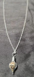 'LUCK' A Witches Herbal Spell Bottle Pendant on Black Cord Necklace. Pagan Witch - Picture 1 of 3