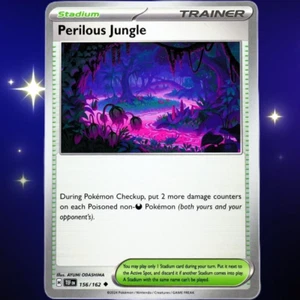 Stadium Perilous Jungle - Poco común - Pokemon TCG S & V Temporal Forces #156/162 - Imagen 1 de 3