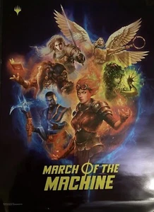 MTG March of The Machine WPN 18x24 Foil Promo Poster Magic the Gathering MTG - Imagen 1 de 1