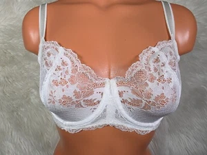 Wacoal Lace Affair Balcony Underwire Bra 851256 Ivory White Size 32DDD - Picture 1 of 8