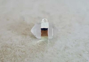 Cristal Cuarzo Transparente Doble Punto Chapado en Plata Colgante Piedra Chakra Reiki Regalo - Imagen 1 de 4