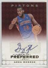 2011-12 Panini Preferred /99 Greg Monroe #310 Auto