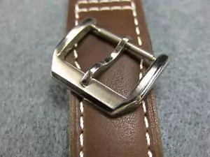 NUOVO 18 mm svizzero 316L fibbia linguetta acciaio inox Tang IWC cinturino in pelle 18 - Foto 1 di 4