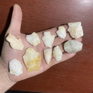 MLC 552 (10) Archaic To Adena Arrowheads Quartz Crystal North Carolina Artifacts - Picture 1 of 6