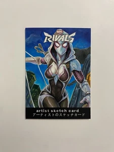 2025 Rivals Japan Studio MARVEL Spider Gwen Sketch Card 1/1 - Picture 1 of 7
