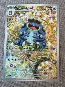 Seismitoad IR Pokemon Black Bolt 105/086 English Illustration Rare - Picture 1 of 2