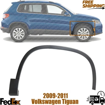 Moldura de apertura de rueda delantera derecha Volkswagen Tiguan 2009-2011 | VW1291105 Foto 1 de 4