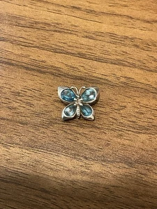 Colgante Mariposa Piedra Azul PLATA ESTERLINA, 925 - Imagen 1 de 5