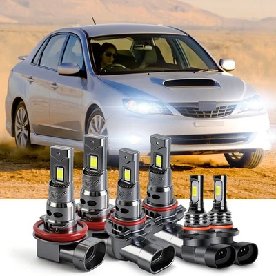 Para For Subaru Impreza 2008 - 2010 2011-Faros LED + Bombillas de luz antiniebla - Image 1 of 4