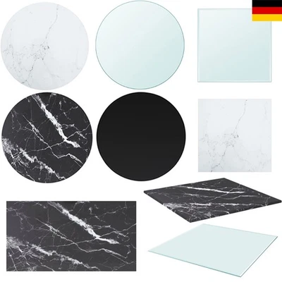 Tischplatte Gehärtetes Glas Glastisch Glasplatte rund rechteckig quadratisch  - Bild 1 von 4