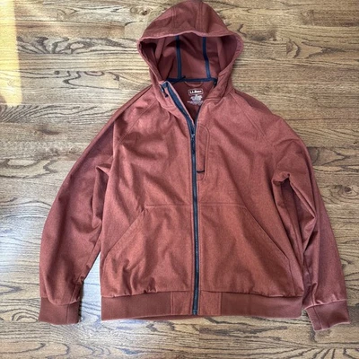 L.L. Bean Full Zip Windbreaker/Bomber Water Resistant Hooded Jacket - L - Image 1 of 4