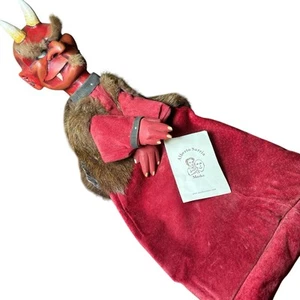 Pappmaché’ Teufel Puppe Leder Alberto Sarria venezianisch hochwertig El-Diablo - Bild 1 von 21