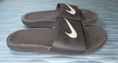 Nike Kawa Niños 7Y Blanco y Negro Zapatos sin Cordones  Foto 1 de 4