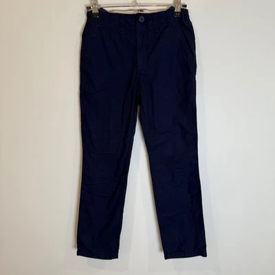 Pantalones chinos forrados de jersey azul marino GAP para niños talla 8 cintura ajustable informales Foto 1 de 4