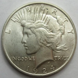 Dólar de plata de la paz 1924 - gema sin circular- (#109T) - Imagen 1 de 2