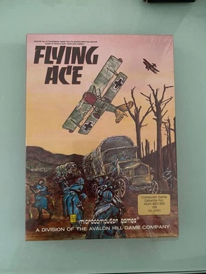 SEALED Flying Ace by Avalon Hill Micro-Computer Games for Atari 400/800 NEW - Image 1 of 4
