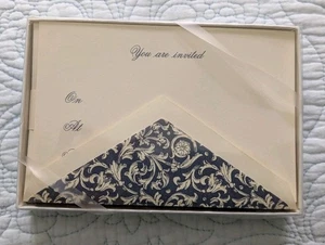 10 Sobres Tarjetas de Invitación Vintage Crane's Co Italiano Carta Varese Kid Fin. - Imagen 1 de 9