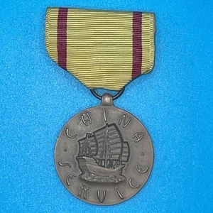 Medaglia Nastro Servizio Cina US Navy USN Naval Reserve China - Foto 1 di 4