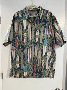 VTG Reyn Spooner Hawaiian Aloha Commemorative Classics Mens Shirt XL Pullover - Picture 1 of 6