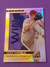 2013 Cole Hamels Panini Pinnacle Clear Vision Win #CV13