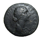 LYDIA, PHILADELPHIA. AE 31. FAUSTINA II AGUSTA, 147-175 AD. TYCHE REVERSE. RARE.