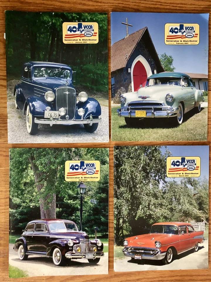 Lot Of 4 2001 GENERATOR & DISTRIBUTOR G & D VCCA Chevrolet CLUB 41 51 57 - NICE! Foto 1 de 1