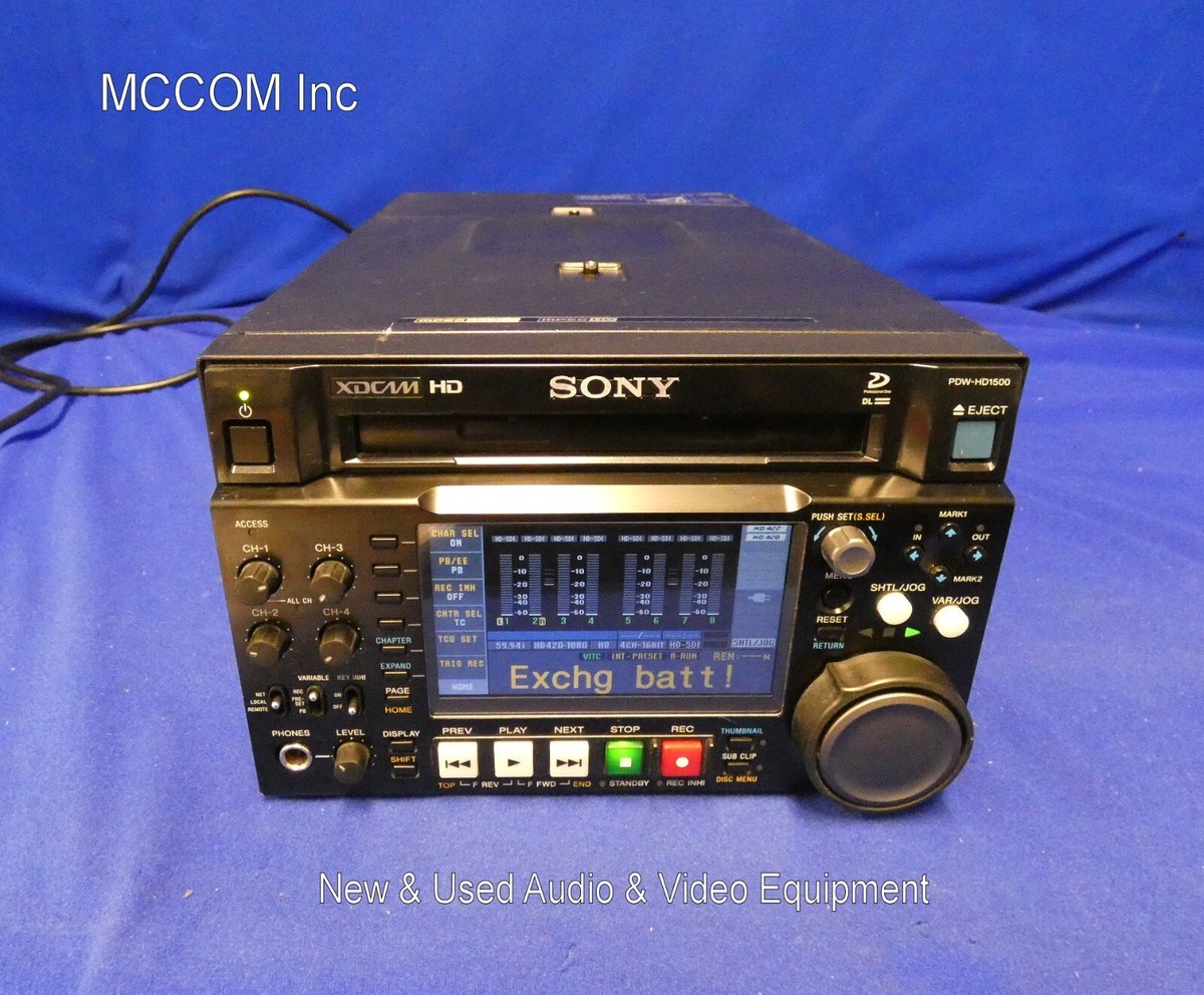 SONY XDCAM エラー Exchg batt 直せます PDW-F1600 PDW-HD1500