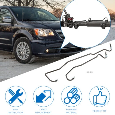 Power Steering Rack & Pinion Hydraulic Line For Dodge Grand Caravan 2011-2020 Foto 1 de 4